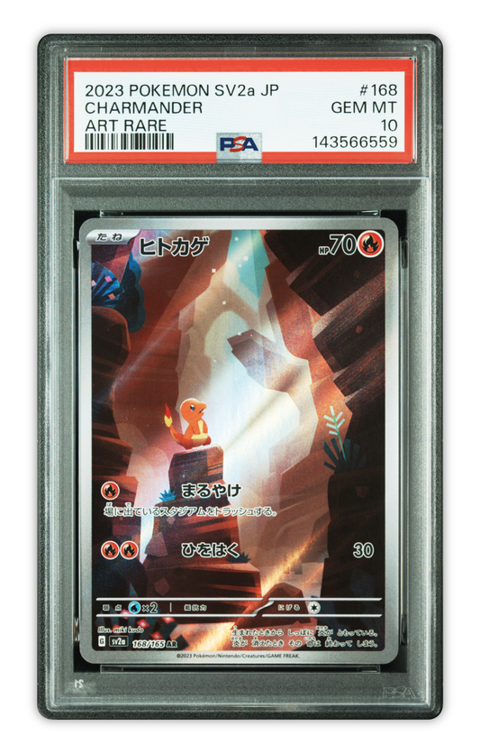 Charmander 151 168/165 Art Rare PSA 10 Japonés