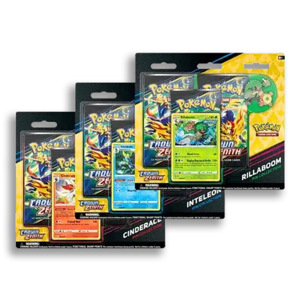 BLISTER 3 SOBRES PIN CENIT SUPREMO POKEMON (ESPAÑOL)