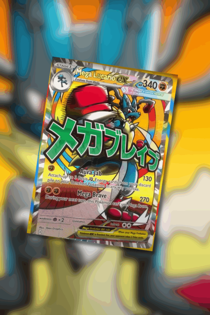 Carta Mega Lucario Pokemon TCG Heroes Ascendentes Español